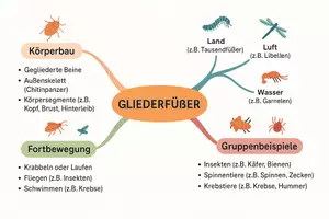Vorschau - Arbeitsblätter - Lernposter + Arbeitsblatt "Gliederfüßer" + Onlineübung & MP3 + Mindmap + Infografik - Seite 3