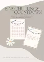 Vorschau - Arbeitsblätter - Countdown bis zum Schulstart mit Gänseblümchenmotiv - Deckblatt