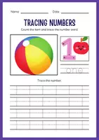 Попередній перегляд - Робочий зошит з англійської мови "Numbers workbook" - Сторінка 1