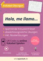 Vorschau - Arbeitsblätter - Presentarse - Die erste Spanisch Stunde: "Sich vorstellen!" Interaktive Arbeitsblätter - Deckblatt