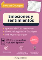 Vorschau - Arbeitsblätter - "Emociones y sentimientos" Interaktive Arbeitsblätter inkl. Online-Vokabeln! - Deckblatt