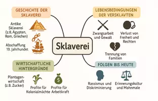 Vorschau - Arbeitsblätter - Lernposter + Arbeitsblätter zum Thema "Sklaverei" + Lösung & MP3 + Mindmap + Infografiken - Seite 3