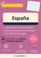 Vorschau - Arbeitsblätter - "España" Interaktive Arbeitsblätter zum Vokabeln Lernen - Deckblatt