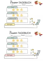 Vorschau - Lehrpläne/Lehrermaterial - Pausentagebuch - Seite 1