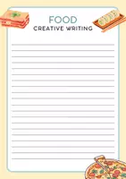 Vorschau - Arbeitsblätter - Creative Writing Food – Kreatives Schreiben - Seite 1