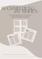 Vorschau - Lehrpläne/Lehrermaterial - Rückmeldung 1x1 Reihen - Deckblatt