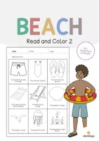 Vorschau - Mal- und Bastelvorlagen - BEACH: XXL Materialpaket für den Englischunterricht (Strand) - Seite 1