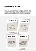 Vorschau - Aufgabenkarten - Beach: What am I? - Cards (Englisch) - Seite 1