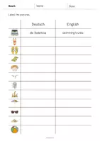 Vorschau - Arbeitsblätter - Beach: Vocabulary Worksheet 3 (Englisch) - Seite 2