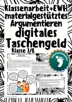 Vorschau - Arbeitsblätter - Paket: 3 Klassenarbeiten+EWH materialgestütztes Argumentieren - "KONSUM" 7/8 - Seite 1