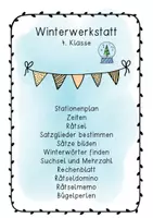Vorschau - Spiele - Materialpaket Winterwerkstatt 1. - 4. Klasse (perfekt auch für Mehrstufenklassen) - Deckblatt