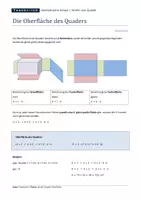 Vorschau - Arbeitsblätter - Würfel und Quader - Oberfläche - Seite 2