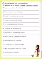 Vista previa - Hojas de trabajo - Simple Past Worksheets Mega Pack: + 15 páginas de ejercicios (inglés) - página 3