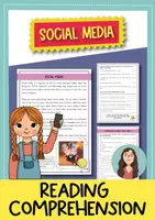 Vista previa - Hojas de trabajo - Social media: reading comprehension + grammar (inglés) - Portada