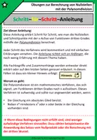 Vorschau - Arbeitsblätter - Nullstellen mit der Polynomdivision | Einfach erklärt - Seite 2