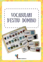Vista previa - Tarjetas / Manipulativos - Vocabulari d'estiu: Dòmino - Portada
