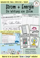 Vorschau - Arbeitsblätter - Die Wirkung von Strom + Tafelkarten I Kl. 4-5 - Deckblatt