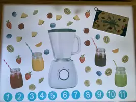Vista previa - Tarjetas / Manipulativos - Smoothies en mesa de luz - Portada