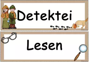 Vorschau - Poster - Detektei Lesen/ Klassenmanagement - Seite 1