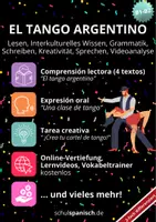 Vorschau - Unterrichtsreihen - "El tango argentino" - komplette Unterrichtsreiehe - Deckblatt