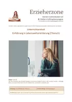 Vorschau - Stundenentwürfe - Einführung in Lebensweltorientierung (Thiersch), 2-4 UE, Lernfeld 6: „Kinder, Jugendliche und junge Erwachsene bei der Bewältigung besonderer Lebenssituationen unterstützen“, Erzieherausbildung - Deckblatt