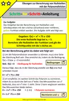 Vorschau - Arbeitsblätter - Nullstellen berechnen | Polynomdivision - Einfach erklärt - Seite 3