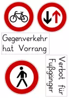 Vorschau - Präsentationen/Tafelbilder - Verkehrserziehung: Verkehrszeichen & Verkehrsschilder (Tafelmaterial) - Sachunterricht - Kl. 3/4 - Seite 3