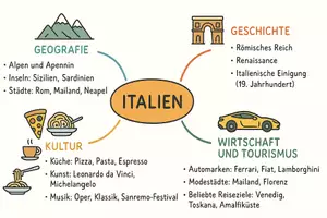Vorschau - Arbeitsblätter - Lernposter + Arbeitsblätter zum Thema "Italien" + Lösung & MP3 + Mindmap + Infografik - Seite 3