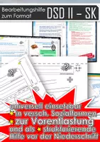 Vorschau - Arbeitsblätter - Vorbereitung DSD II SK - strukturierende Bearbeitungshilfe zum universellen Einsatz - Deckblatt