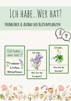 Vorschau - Bildkarten - "Ich habe- Wer hat...?" zu: Frühblüher & Aufbau der Blütenpflanzen - Deckblatt