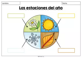 Vorschau - Arbeitsblätter - Las estaciones del año - Arbeitsblatt (mit & ohne Hilfe) - Seite 3