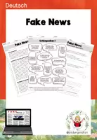 Vorschau - Anderer Materialtyp - Unterrichtseinheit zum Thema Fake News - Deckblatt