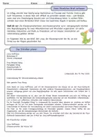 Vorschau - Arbeitsblätter - Einen förmlichen Brief verfassen (inkl. Musterlösung) - Seite 1
