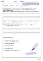 Vorschau - Arbeitsblätter - Einen förmlichen Brief verfassen (inkl. Musterlösung) - Seite 2