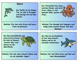 Vorschau - Stationenlernen - Materialpaket Meerestiere - Seite 1