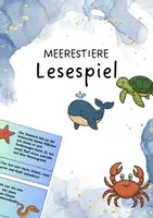 Vorschau - Stationenlernen - Materialpaket Meerestiere - Deckblatt