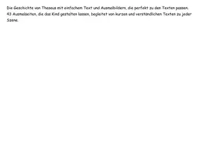 Vorschau - Mal- und Bastelvorlagen - Theseus die Geschichte mit Ausmalbilder - Seite 1