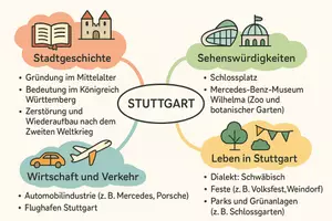 Vorschau - Arbeitsblätter - Lernposter + Arbeitsblatt "Stuttgart" + Onlineübung & MP3 + Mindmap + Infografik - Seite 2