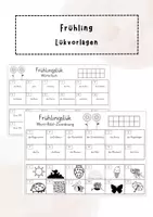 Vorschau - Stationenlernen - Frühling: Lükvorlagen - Deckblatt