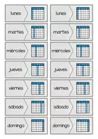 Vorschau - Spiele - Los días de la semana - Puzzle (Wochentage) - Seite 1