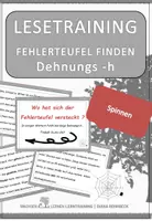 Vorschau - Fördermaterial/Inklusion - Spinnen Spezial Materialsammlung: Fehlerteufel Lesekarten Dehnungs-h - Deckblatt