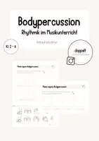 Vorschau - Arbeitsblätter - Bodypercussion und Rhythmus - "Meine eigene Bodypercussion" (Arbeitsblätter) - Deckblatt