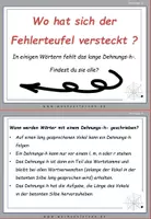 Vorschau - Fördermaterial/Inklusion - Riesenvogelspinnen Spezial: Fehlerteufel Lesekarten Dehnungs-h - Seite 2