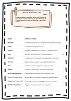 Vorschau - Arbeitsblätter - E 10 am Gymnasium Literary Devices, Creative writing und "Find pairs"-Game - Seite 2