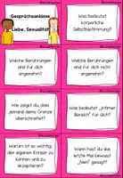 Vorschau - Anderer Materialtyp - Gesprächskarten Schreibanlass Sexualpädagogik Liebe Partnerschaft Sexualität (ältere Schüler) - Seite 1
