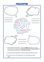 Vorschau - Arbeitsblätter - Unterrichtseinstieg Philosophie Wortwolke - Deckblatt