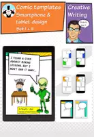 Vorschau - Mal- und Bastelvorlagen - Smartphone & tablet comic-templates / creative writing - Deckblatt