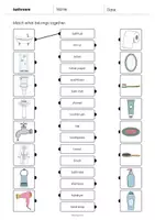 Vorschau - Arbeitsblätter - Bathroom: Draw the lines 1 (Englisch) - Seite 2
