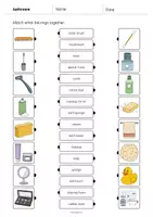 Vorschau - Arbeitsblätter - Bathroom: Draw the lines 1 (Englisch) - Seite 3