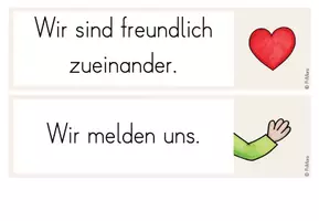 Vorschau - Poster - Klassenregeln - Visualisierung (beige, blau, grün) - Seite 2